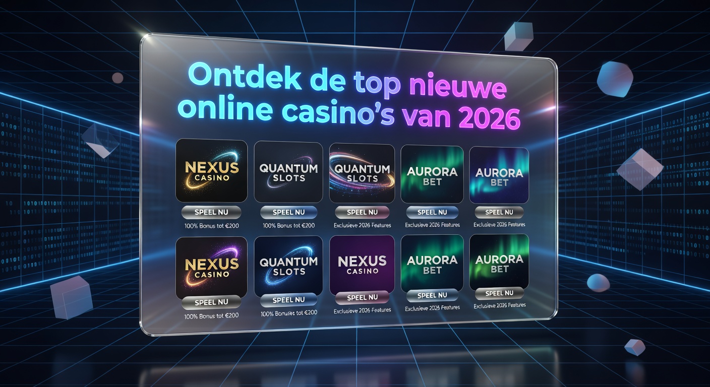 Ontdek de top nieuwe online casino's van 2026 - beste nieuwe online casinos